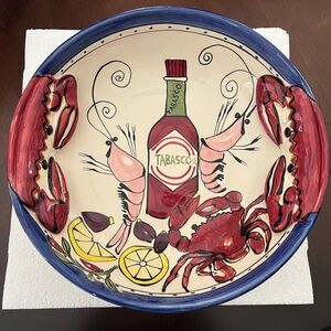 Tobasco Ceramic Serving Bowl TIKA for Home ETC (Steve Hasslock)